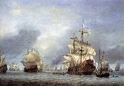 The Taking of the English Flagship the Royal Prince willem van de velde  the younger